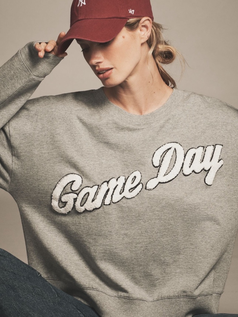 Maeve Game Day Crew-Neck Sweatshirt - Picture 3 of 3